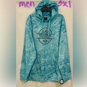 Realtree Aqua Blue Polyester Fabric